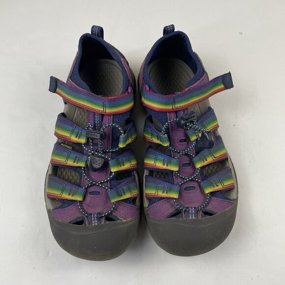 Keen Newport H2 Sandals Kids 5 Adjustable Rainbow Sport Shoes Closed Toe - Picture 9 of 11